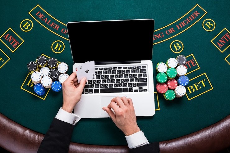 Ilustrasi proses deposit mudah dengan metode pembayaran digital dan bank